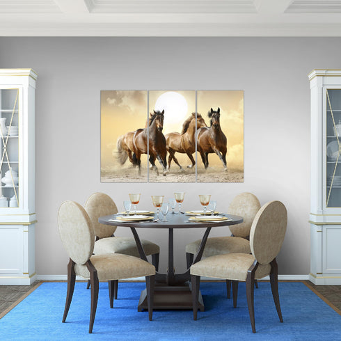 Wandbilder Wohnzimmer XXL Pferde Moderne Bilder Tiere